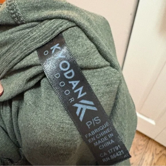 Kyodan Olive Green Hooded Dress Size Small - Picture 5 of 6